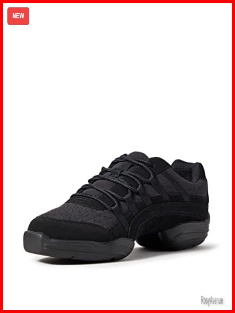 Split-Sole Dance Shoes PU Nubuck Suede Mesh Athletic Ballet